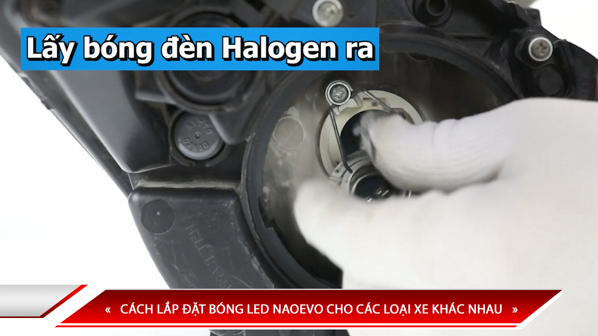 CÁCH LẮP ĐẶT BÓNG LED NAOEVO CHO CÁC LOẠI XE KHÁC NHAU